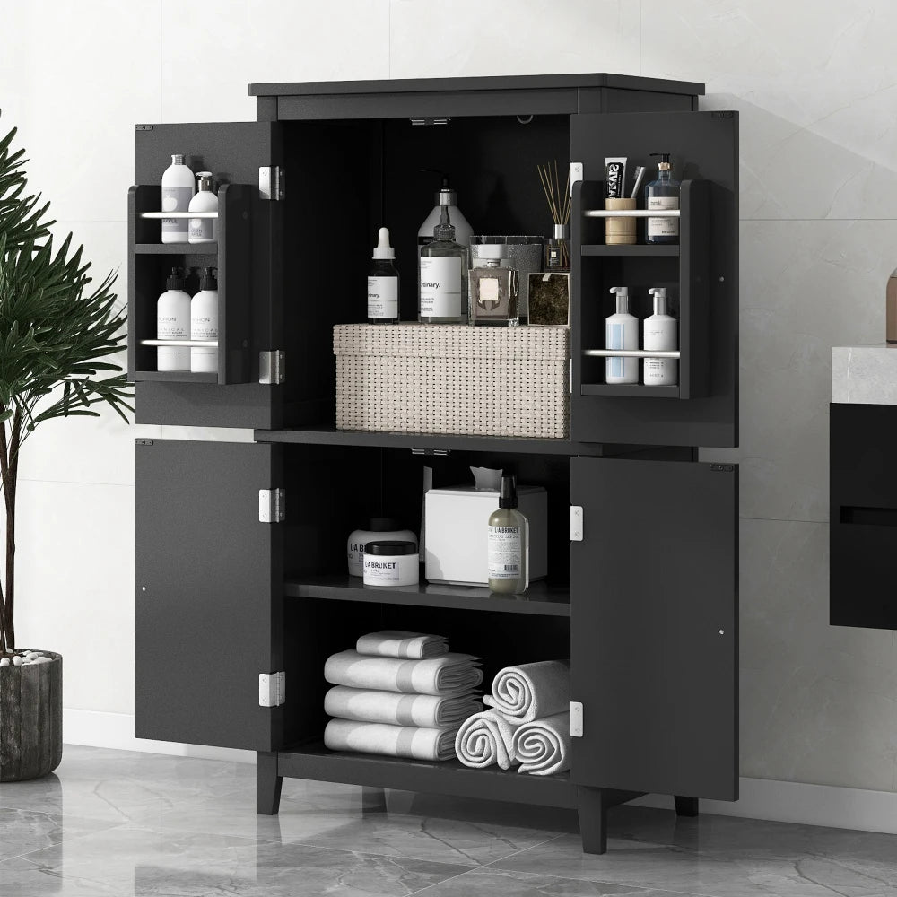 Elegant Bathroom Floor Storage Cabinet