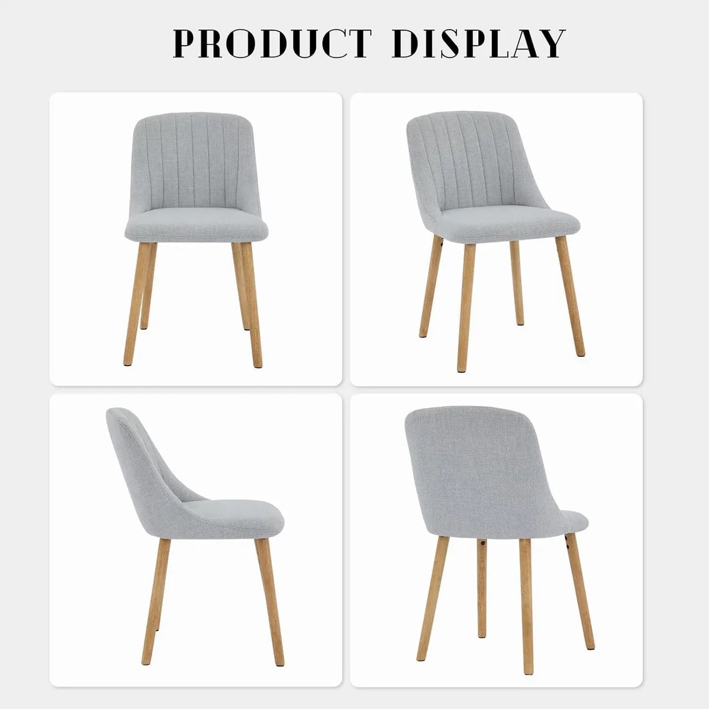 Dining Chairs Set of 2,Modern Fabric Upholstered