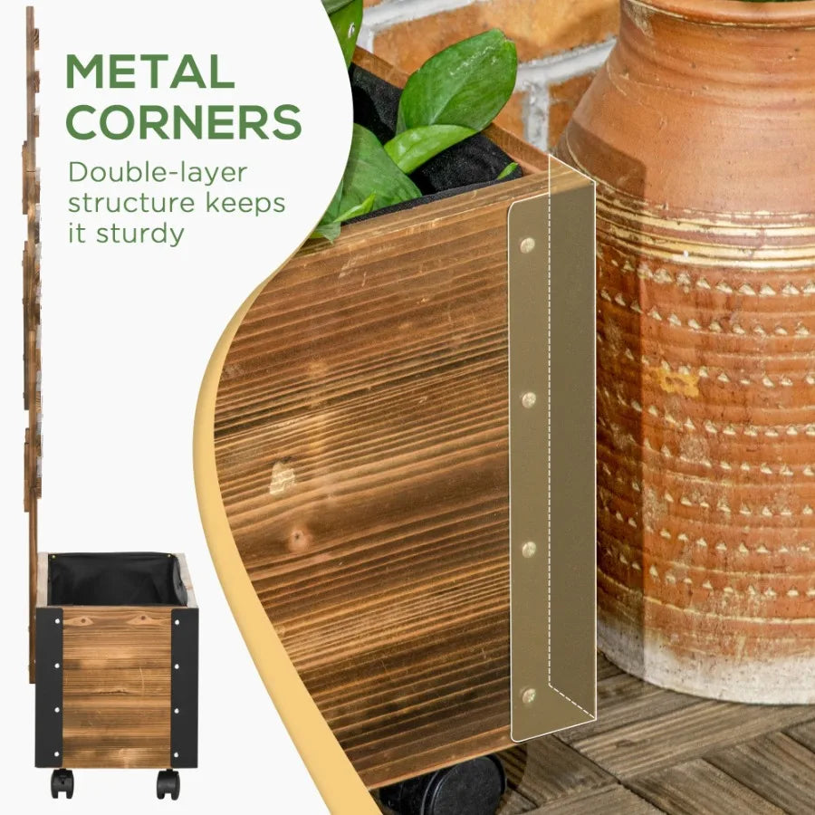 Raised Garden Bed with Trellis 58 for Vine Plants Flowers Climbing