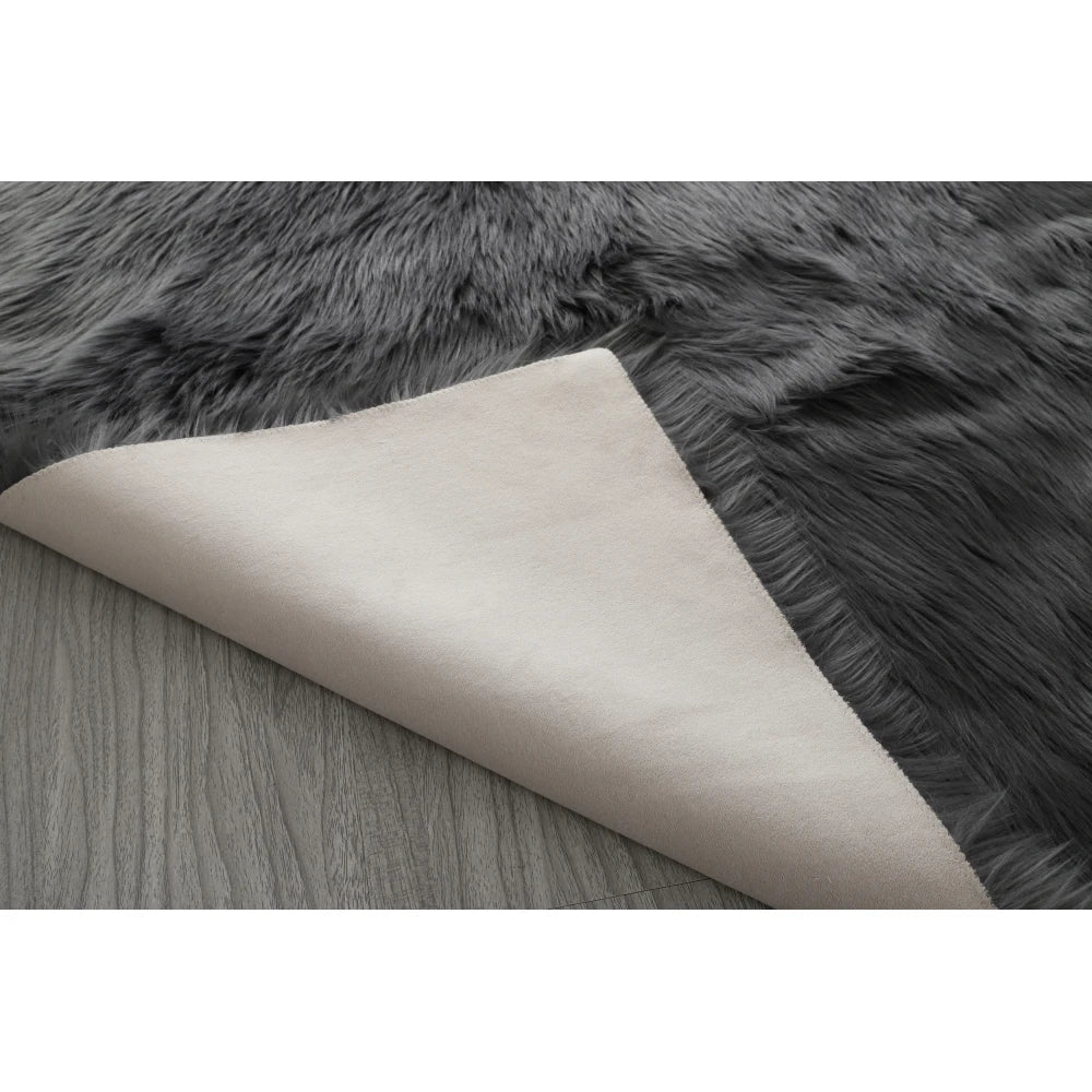 Faux Fur Sheepskin Area Rug Bedroom Blanket Living Room