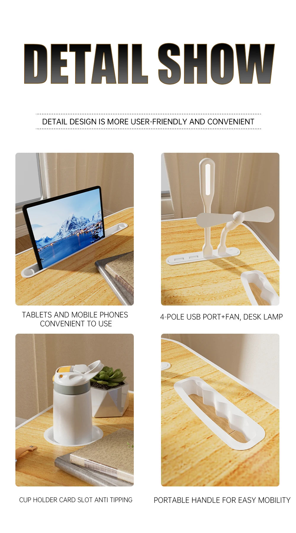 Portable Laptop Desk with USB