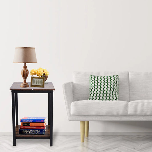 Living Room Desk Simple Double Layer Storage Cabinet Coffee End Table