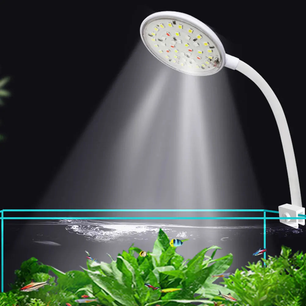 USB Small Fish Tank Light Dimmable LED Moving Aquarium