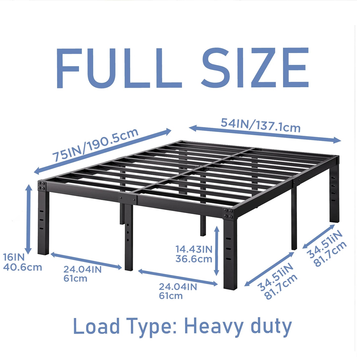 Iron frame bed  Single/double bed