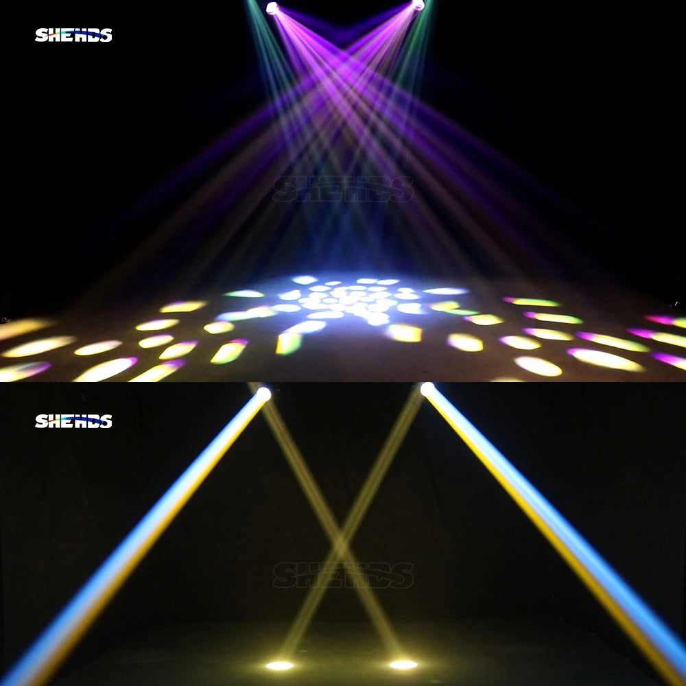 2/4pcs 275W Moving Head Light Rainbow Frost Effect DJ Disco