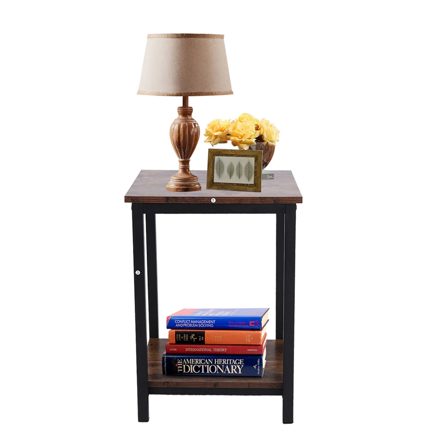Living Room Desk Simple Double Layer Storage Cabinet Coffee End Table