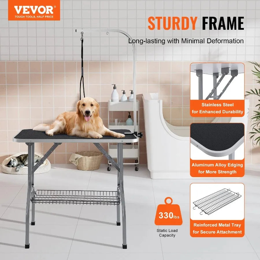 Pet Grooming Table Arm with Clamp,