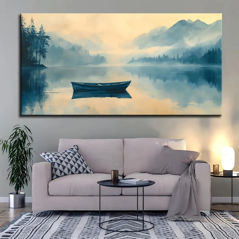 1.5 inch thick pine solid wood frame, painting,