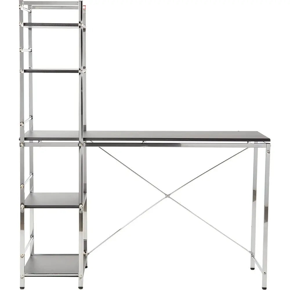 ACME Elvis Computer Desk in Black & Chrome