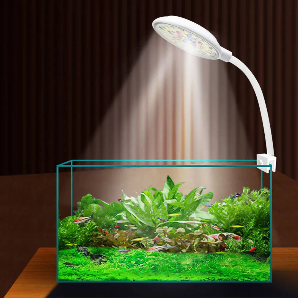 USB Small Fish Tank Light Dimmable LED Moving Aquarium