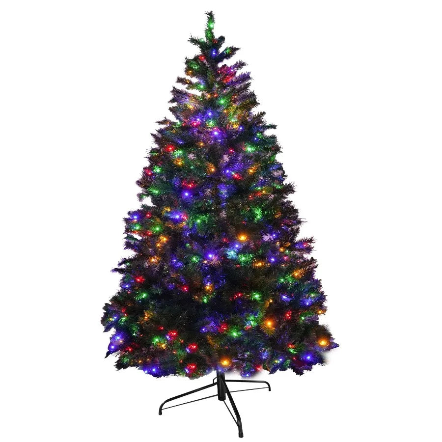 6FT PVC Festive Atmosphere Christmas Tree with 976 Branch Tips 330 LED Lights and 11 Functions