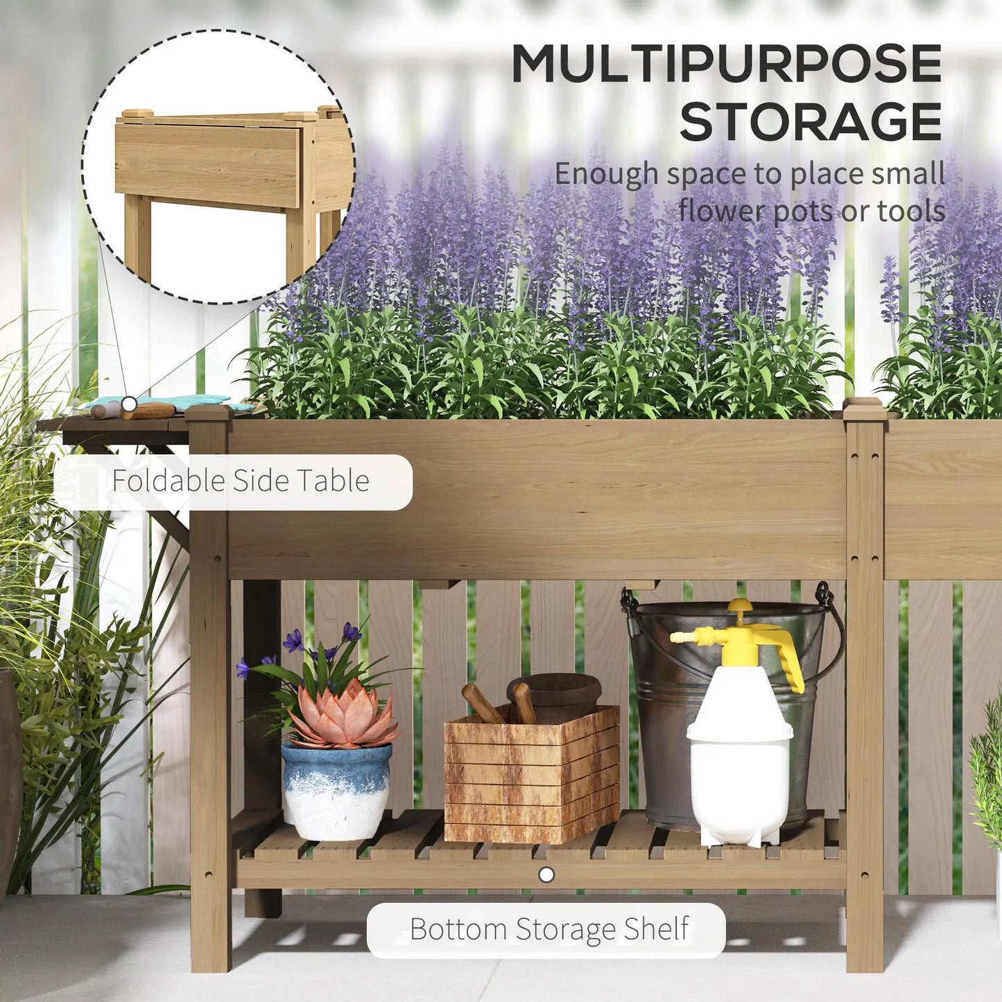 Elegant Planter Box and Flower Shelf Set for Home Decorations and GARDEN Use - Perfect Indoors Outdoors