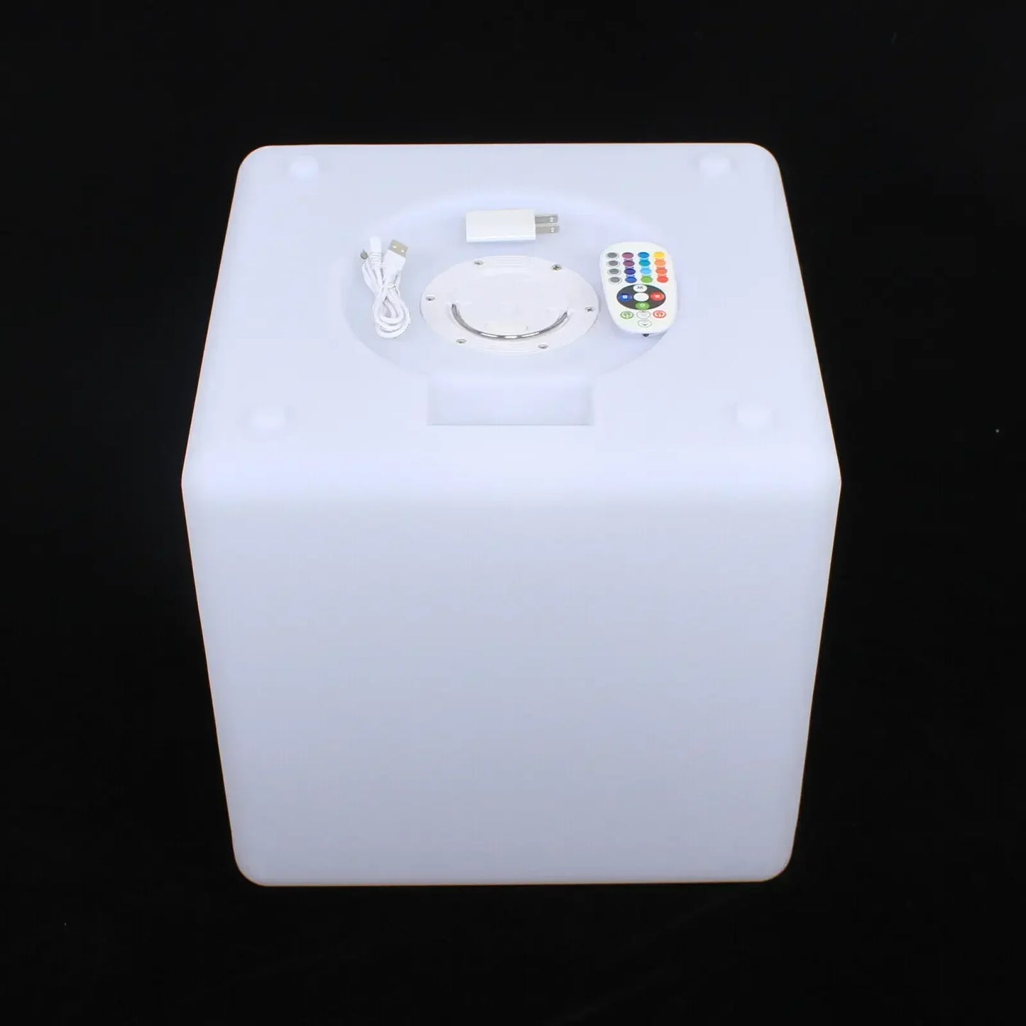 LED RGB Changing Cube Stool, Multi-Color Light Chair Seat for Outdoor, Indoor, and Patio Parties