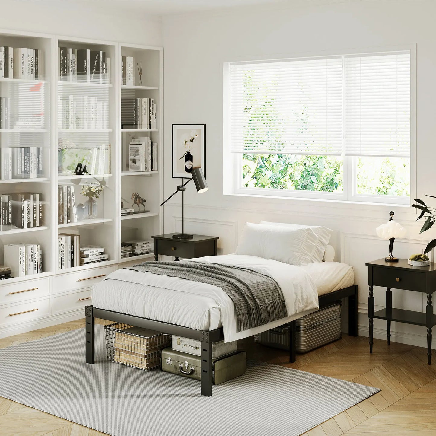 Iron frame bed  Single/double bed