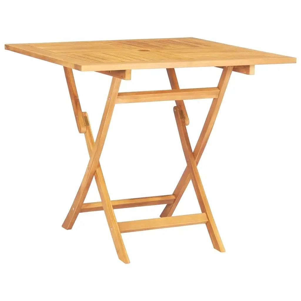 33.5x33.5 Folding Patio Table - Solid Teak Wood