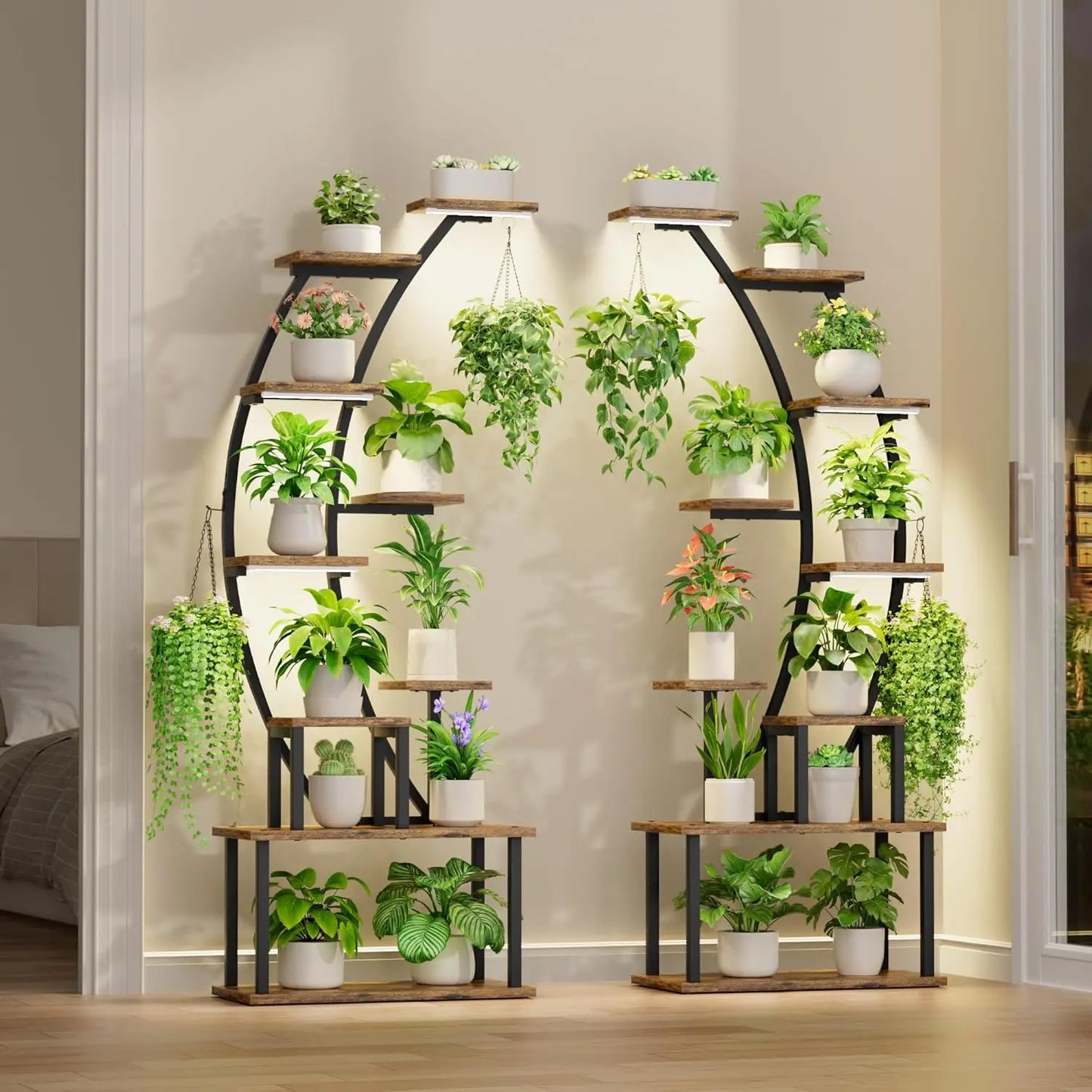 Plant Stand Indoor with Grow Lights