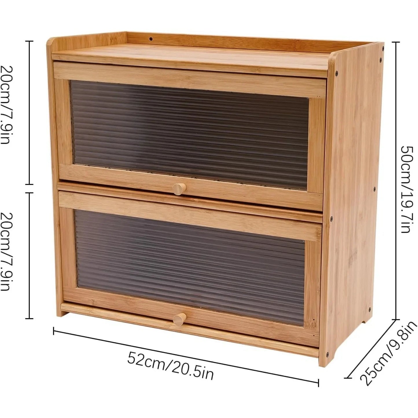 2-Tier Bamboo Storage Cabinet