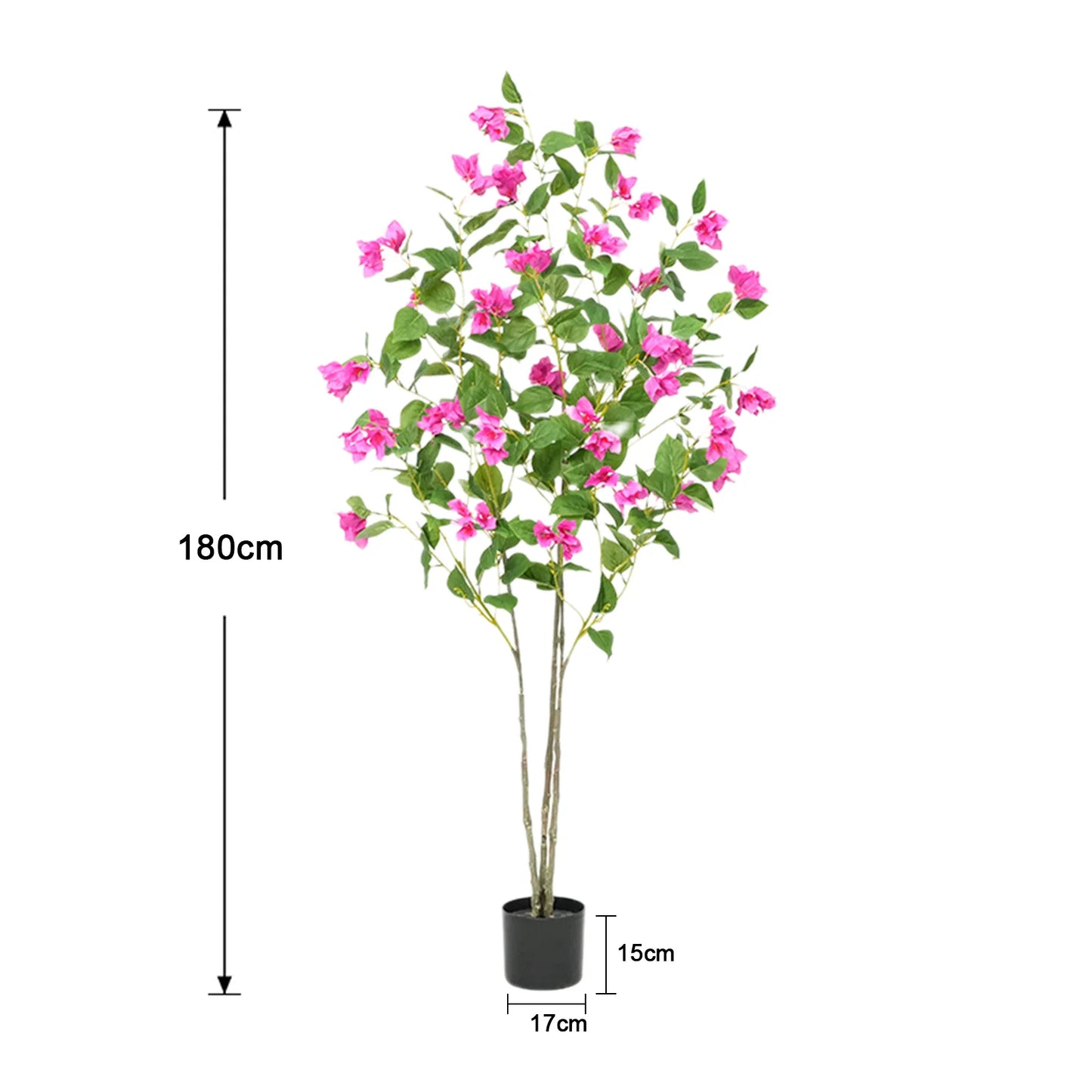 Artificial Bougainvillea Tree Green Plant Bendable Branches And Stems