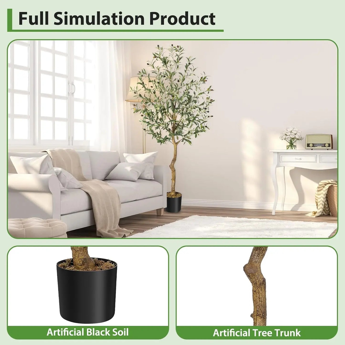 5FT Artificial Olive Tree