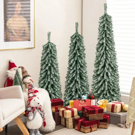 4/5/6 Feet Artificial Christmas Tree Set of 3
