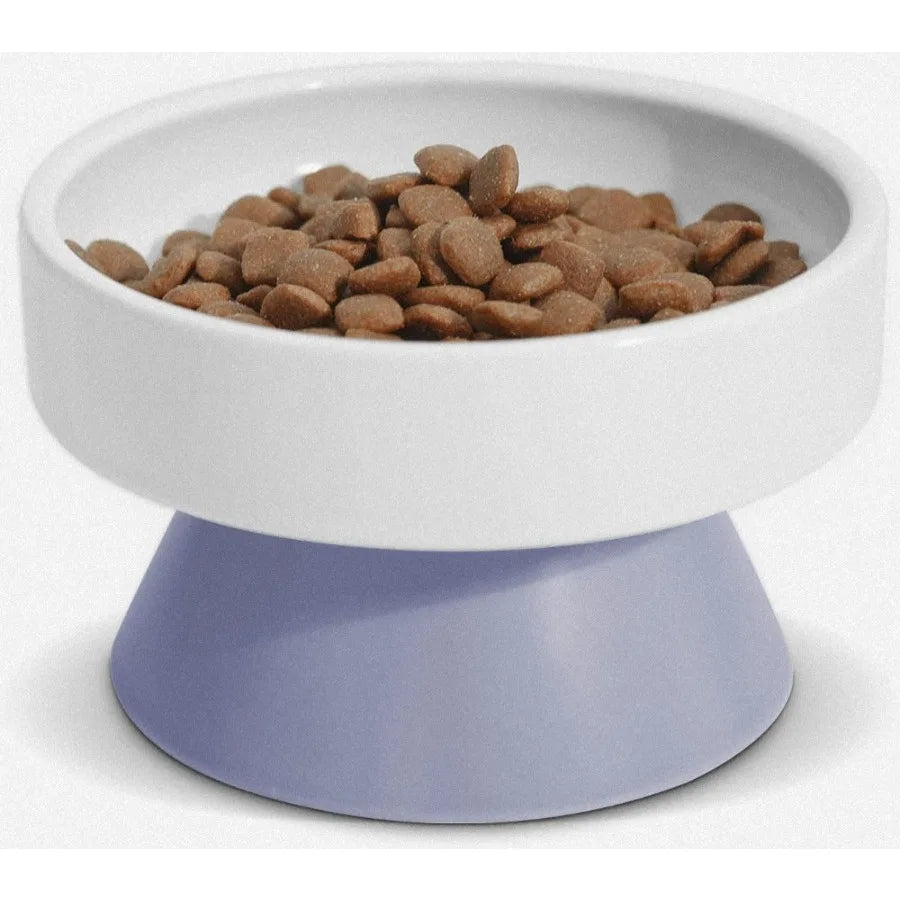 Cat Ceramic Raised Food Bowls