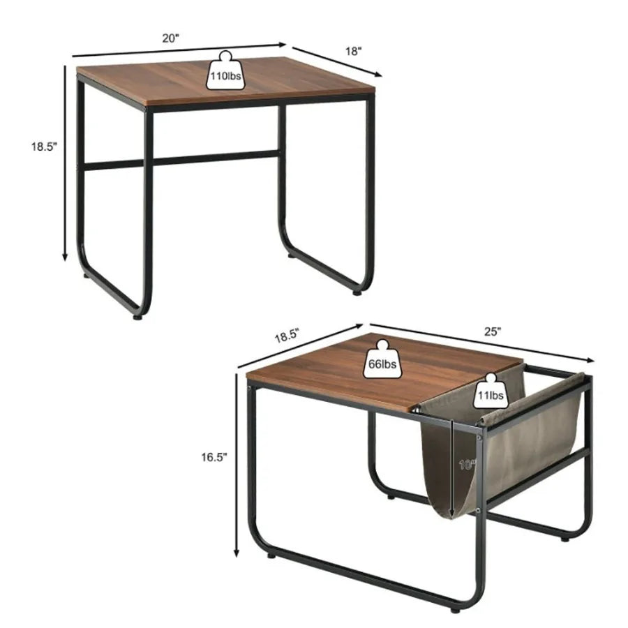 Coffee Tables with Side Pocket