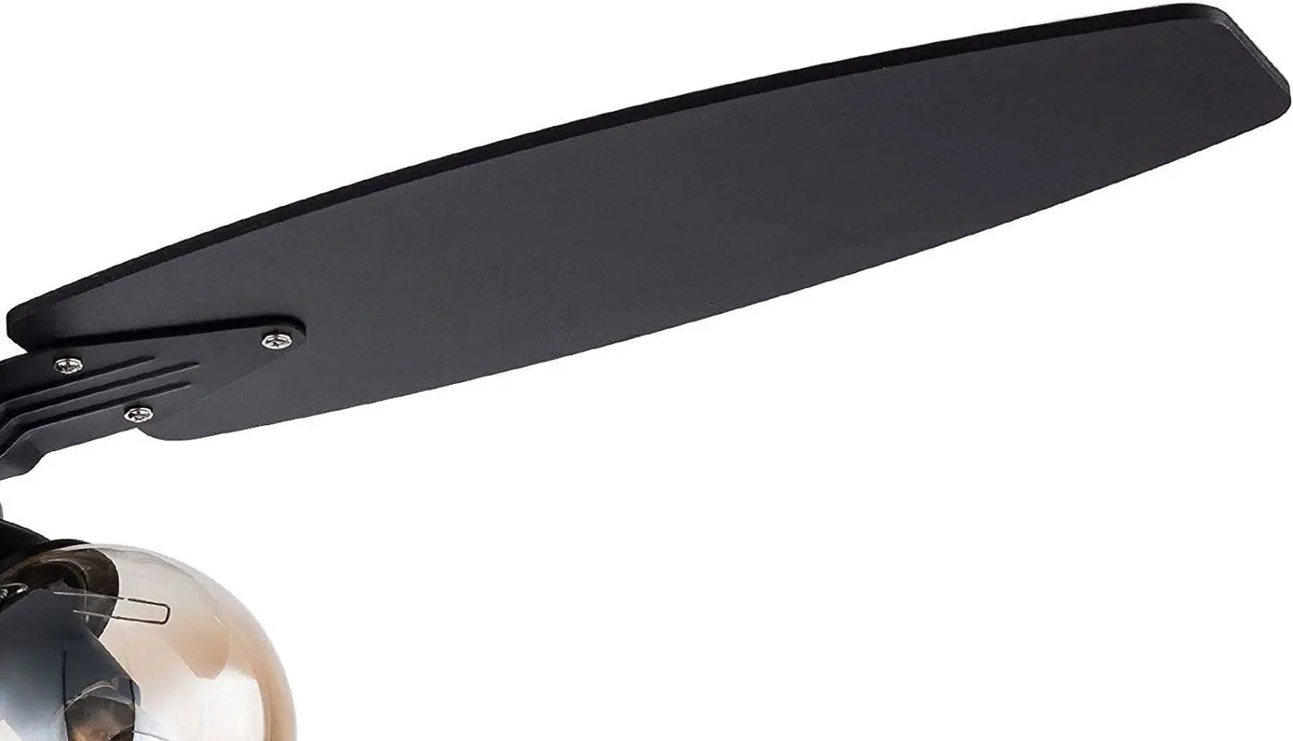 Ceiling Fan Lamp 3 Blades 3 Speed Fan for Bedroom Dining Room Home Office with Remote Control