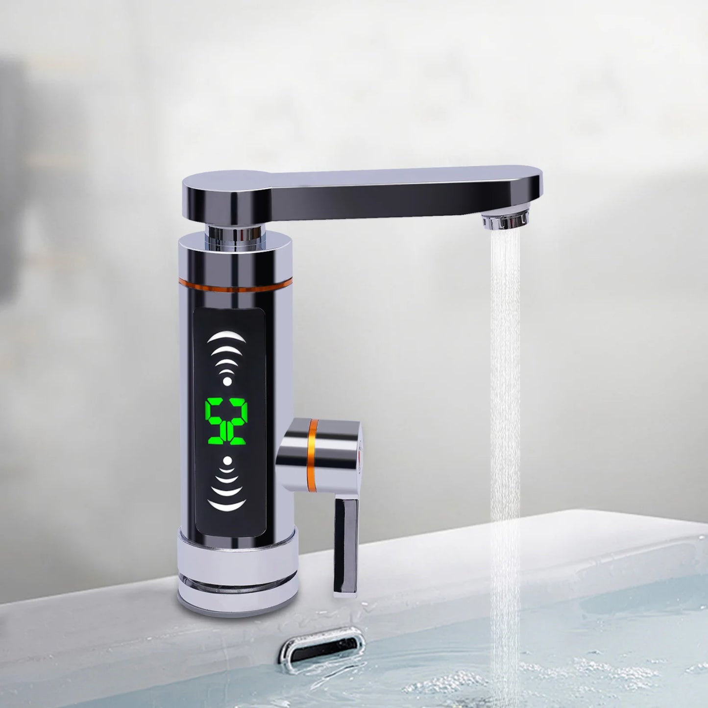 Electric Hot Water Faucet with Digital Display,