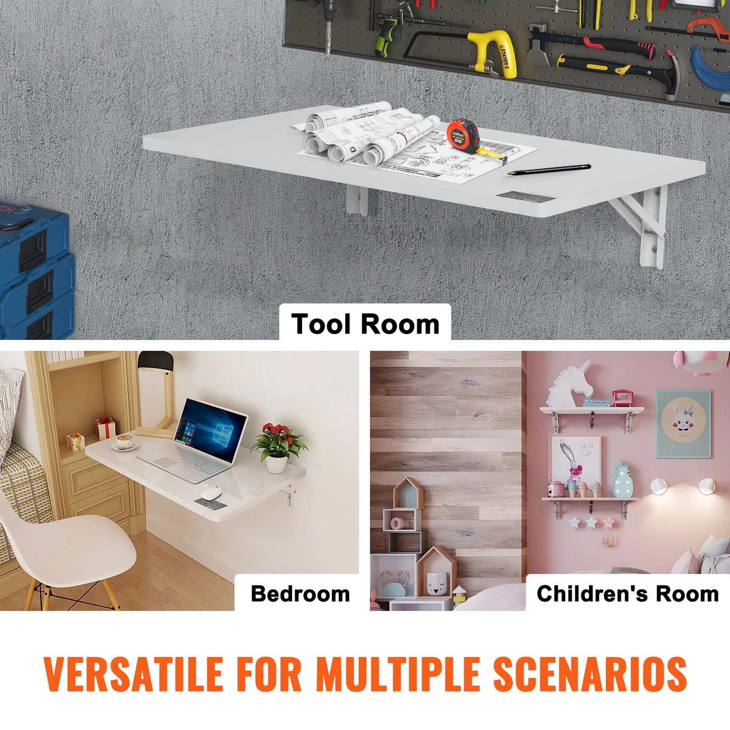 Wall Mounted Folding Table Drop Leaf