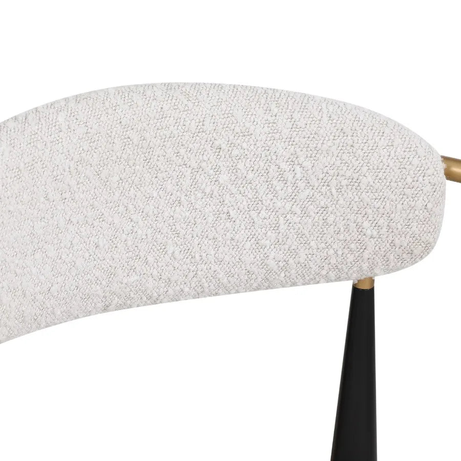 Barstools Set of 2 Counter Height Upholstered Bar Stools with Backs and Iron Legs for Kitchen Island Beige Fabric Seating 260LB