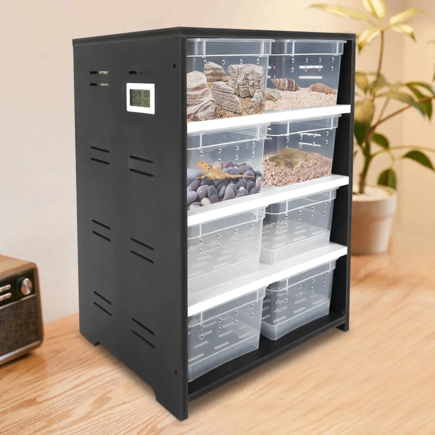 Acrylic Pets Feeding Cabinet, 220V High Capacity