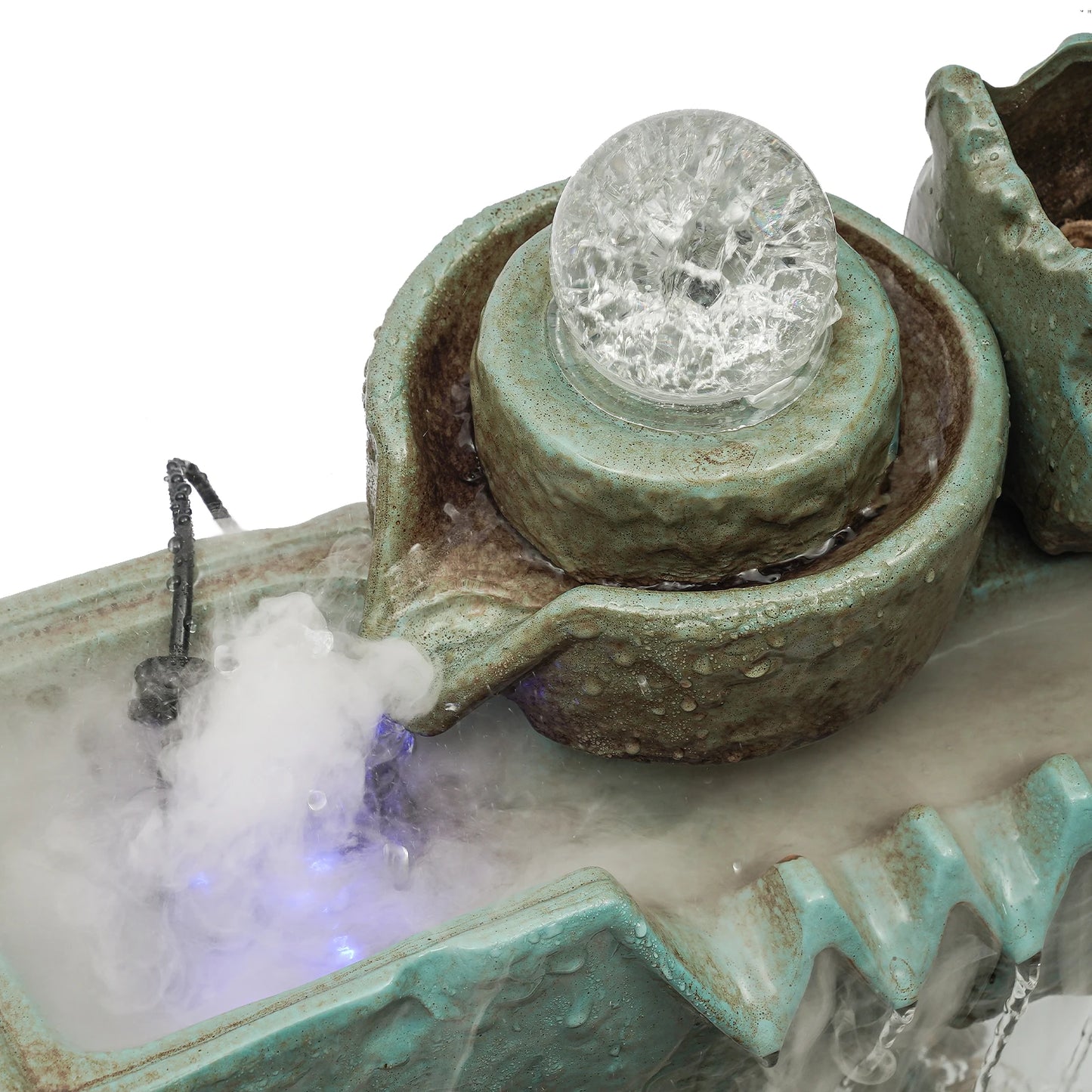 Zen Tabletop Water Fountain  Fish Tank