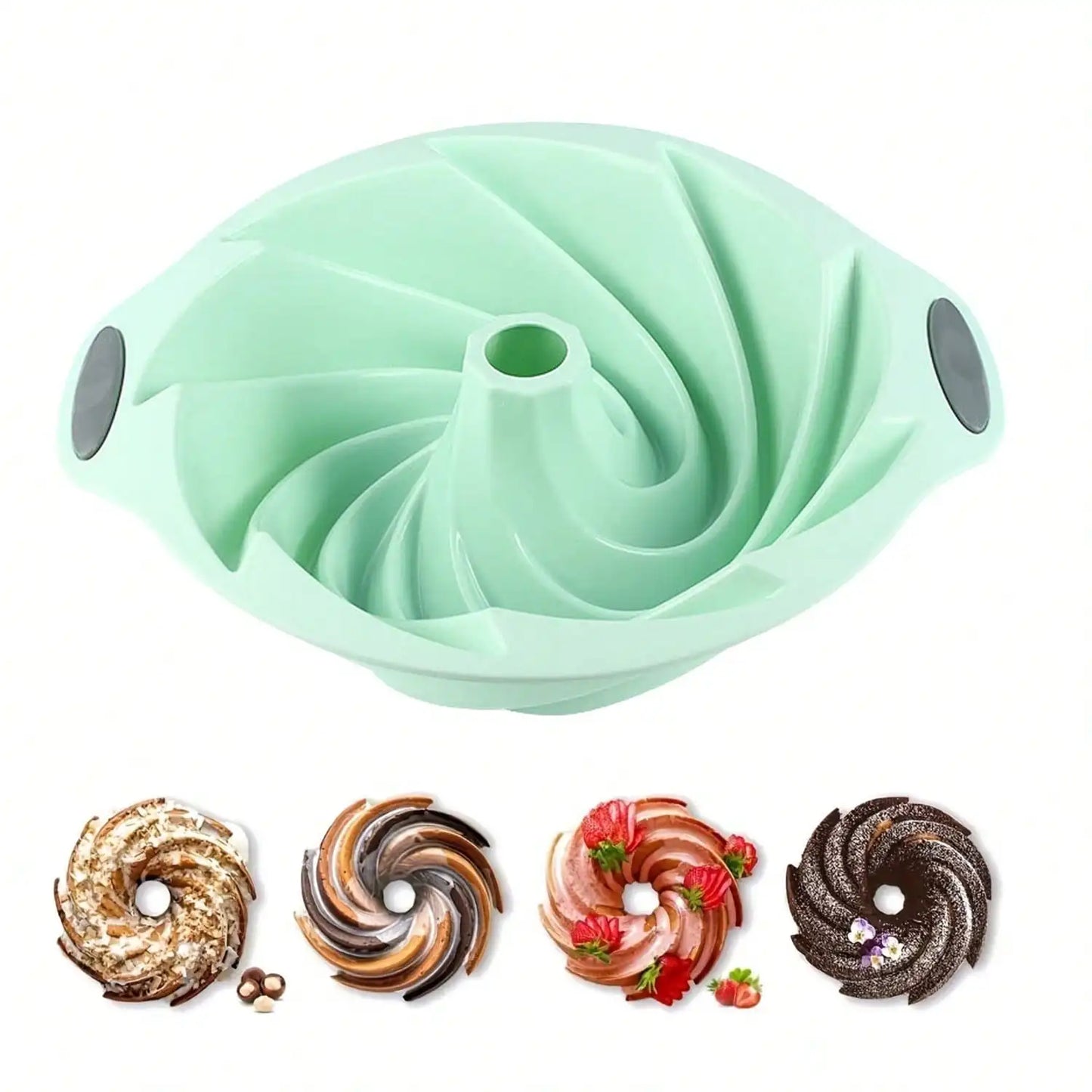 Silicone Cake Pan, Non-Stick Silicone Cake Mold