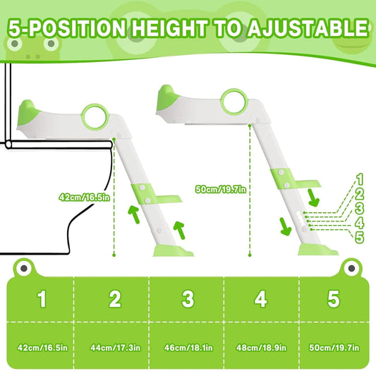 Potty Training Seat with Adjustable Height Step  Toilet Trainer for Girls Boys