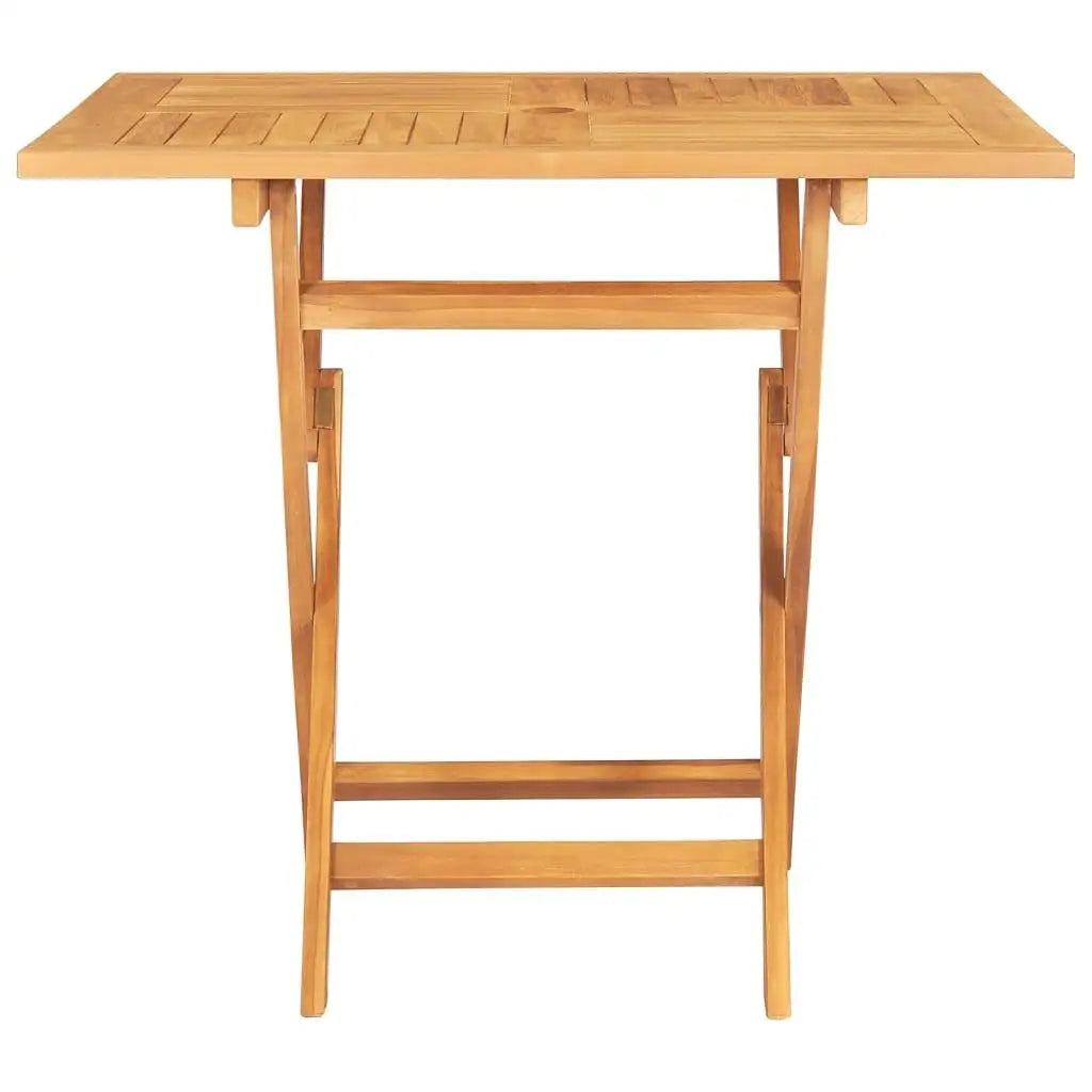 33.5x33.5 Folding Patio Table - Solid Teak Wood