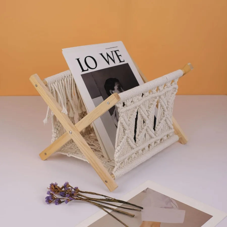 Xemussa 1pc Newspaper book  Magazine Rack Basket Book Basket