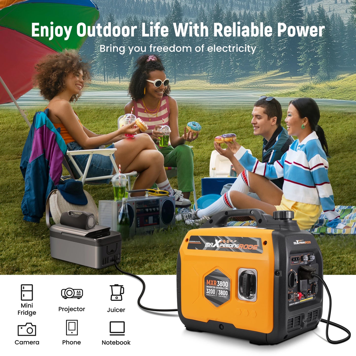 Generator Gas Powered for Camping Emergencies