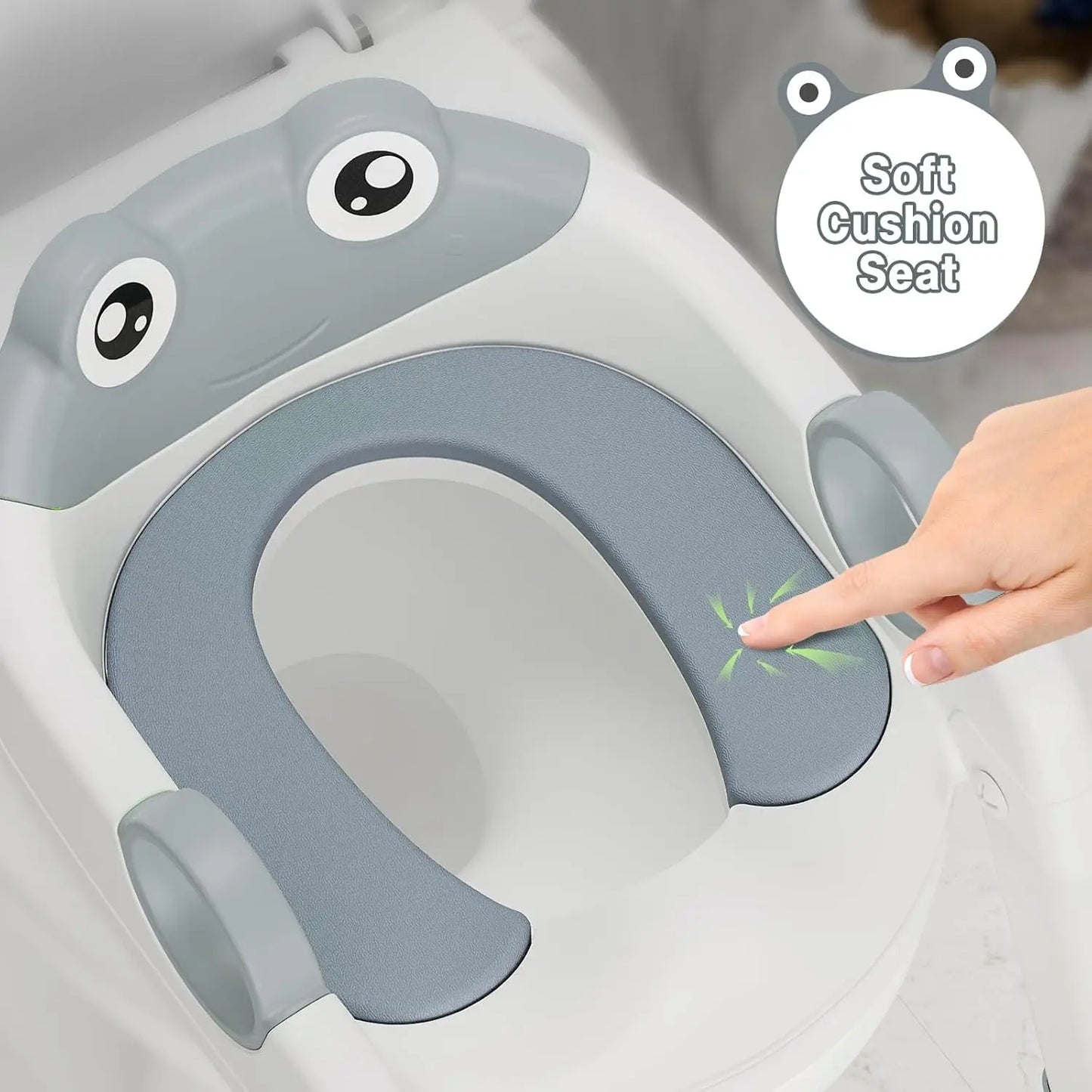 Potty Training Seat with Adjustable Height Step  Toilet Trainer for Girls Boys