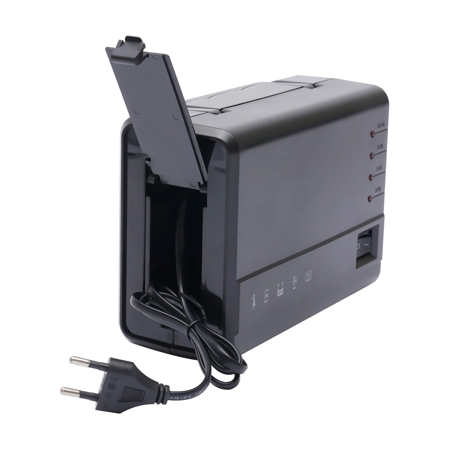 Portable Solar Generator with Solar Panel & LED Bulb Kit for Emergency Backup Power USB DC Outlets For Outdoors Camping Travel