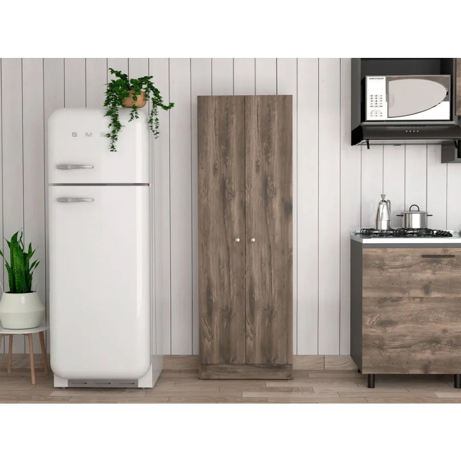 Double Door Storage Cabinet; Five Shelves