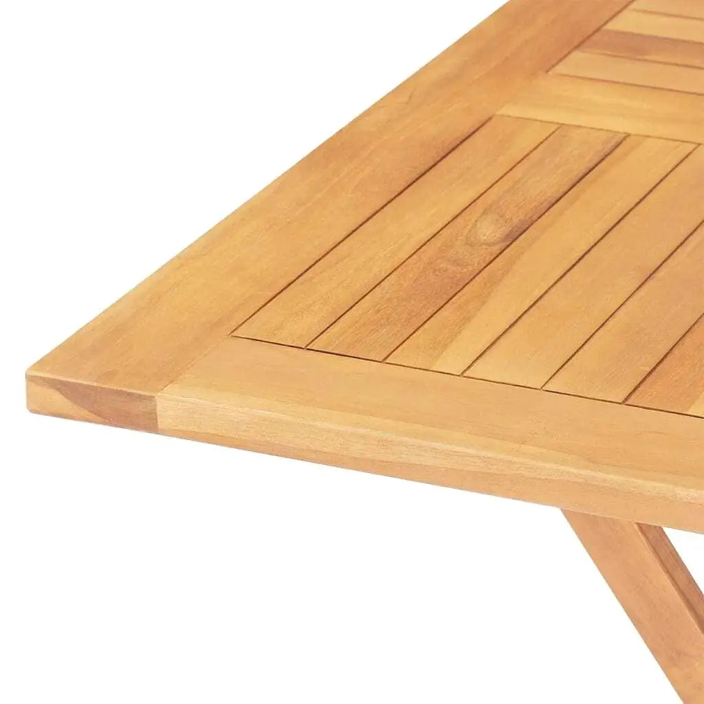 33.5x33.5 Folding Patio Table - Solid Teak Wood