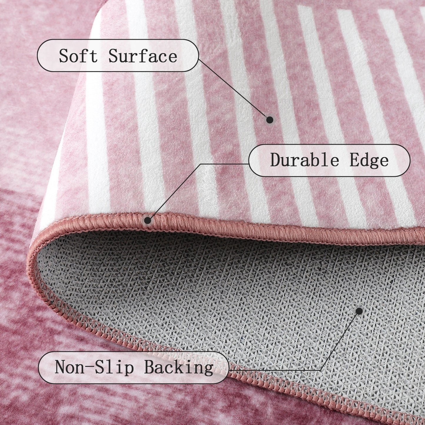 Area Rugs for Living Room, Machine Washable Vintage Rug,