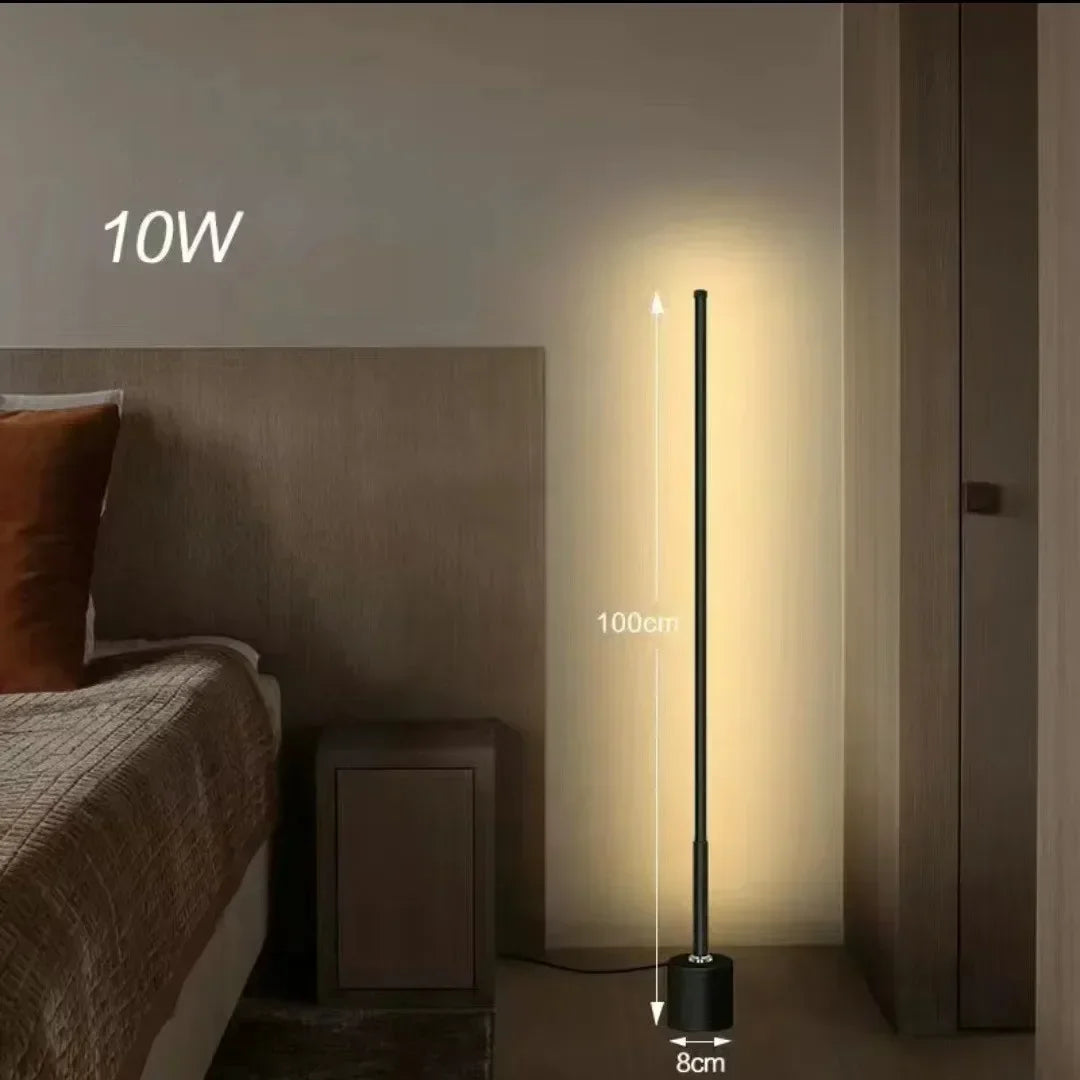 Dimmable Corner Floor Lamp Remote 100cm Stand Smart LED Mood Light for Bedroom Nordic Home Decor Interior Lighting
