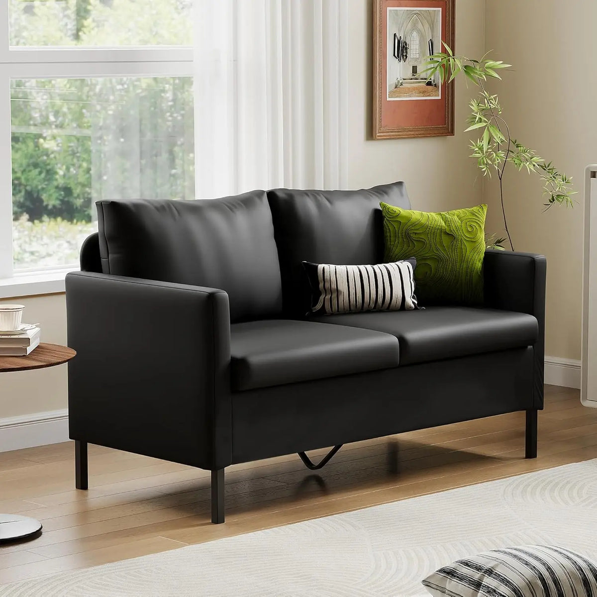 Faux Leather 2 Seater Love Seat Comfy