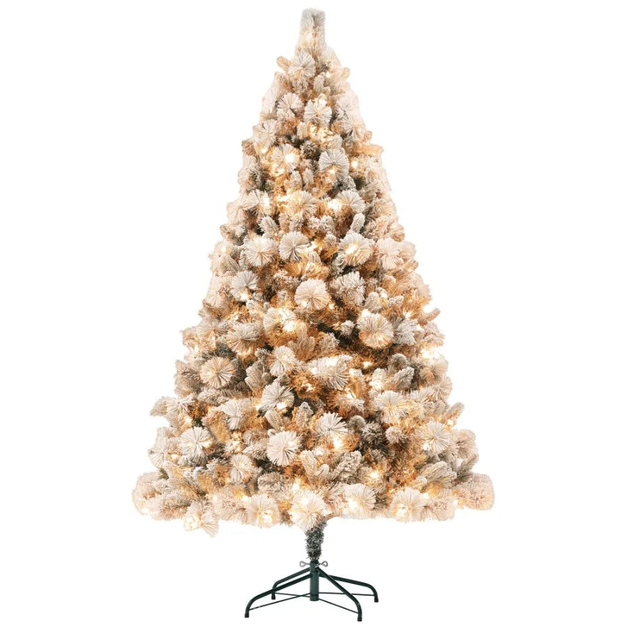 6.5 ft PreLit Artificial Christmas Tree with 350 Clear Lights and 1107 Tips