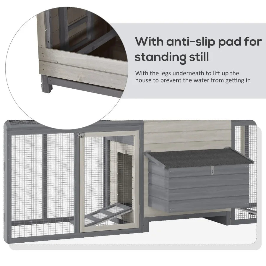 Large Chicken Coop Wooden  Rabbit Hutch