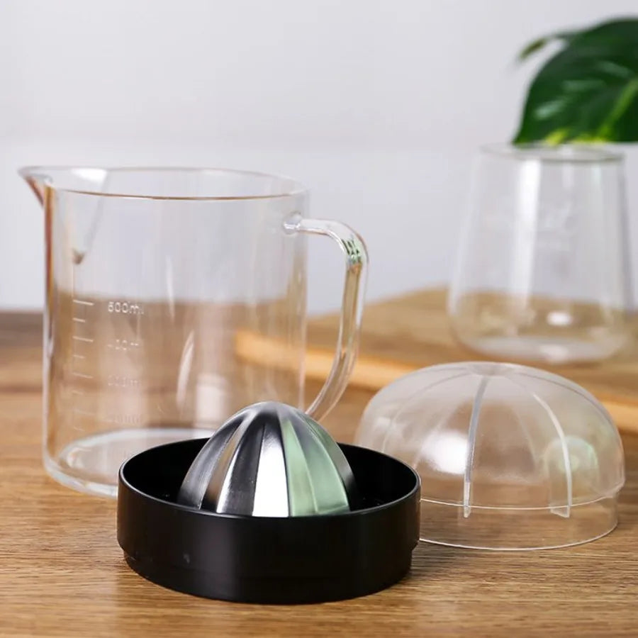 Manual Hand Squeezer Press with Strainer Measuring Cup and Pitcher Citrus  JUICER