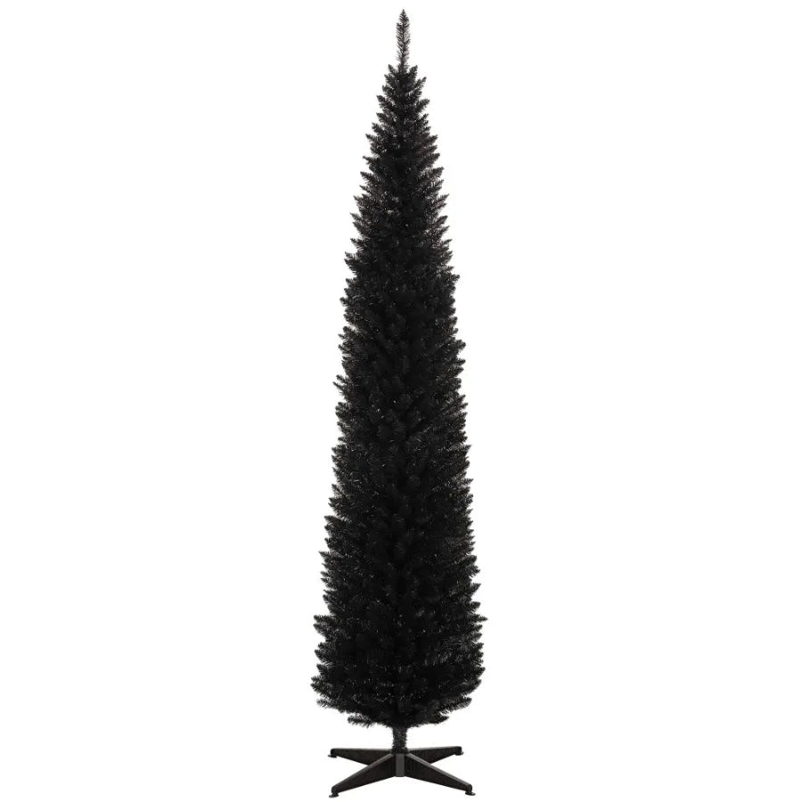 8' Artificial Pencil Christmas Tree Slim Xmas Tree