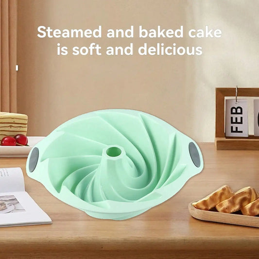 Silicone Cake Pan, Non-Stick Silicone Cake Mold