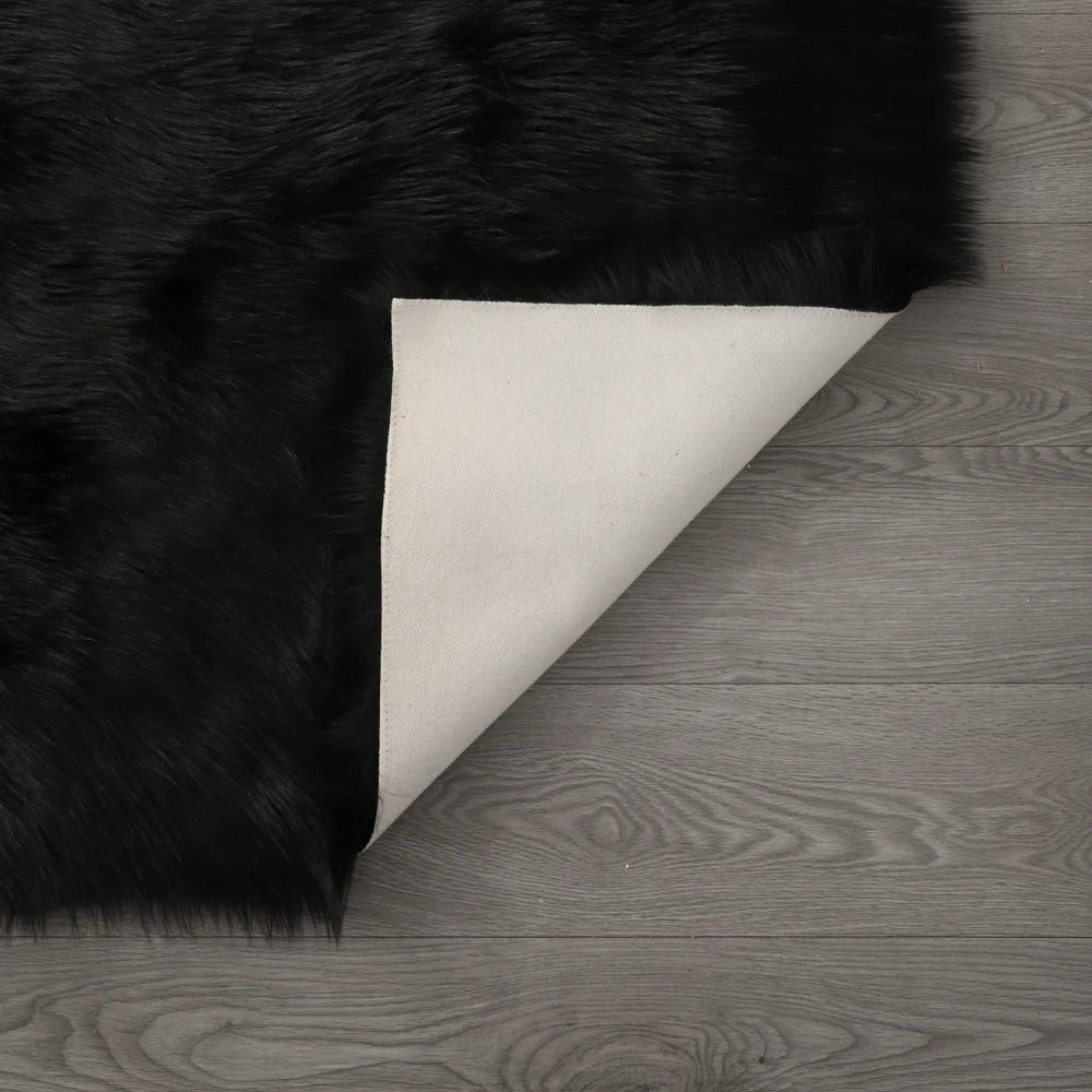 Faux Fur Sheepskin Area Rug Bedroom Blanket Living Room